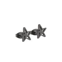Fashion Pentagram Stainless Steel Plating Hollow Out Ear Studs 1 Pair main image 4