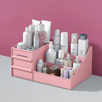 Korean Cosmetic Box Desktop Cosmetic Storage Box Drawer Plastic Storage Rack sku image 1