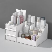 Korean Cosmetic Box Desktop Cosmetic Storage Box Drawer Plastic Storage Rack sku image 4
