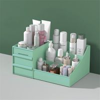 Korean Cosmetic Box Desktop Cosmetic Storage Box Drawer Plastic Storage Rack sku image 3