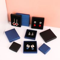Fashion Solid Color Paper Jewelry Boxes 1 Piece sku image 1