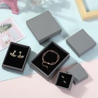 Fashion Solid Color Paper Jewelry Boxes 1 Piece sku image 2