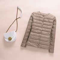 Women's Fashion Solid Color Single Breasted Coat Down Jacket main image 6