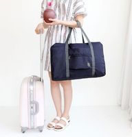 Fashion Flamingo Solid Color Nylon Travel Bags sku image 13
