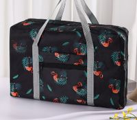 Fashion Flamingo Solid Color Nylon Travel Bags sku image 3