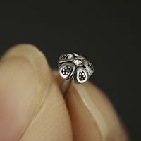 Fashion Star Flower Stainless Steel Inlay Artificial Diamond Earrings 1 Piece main image 4