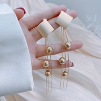 Fashion Heart Shape Flower Copper Inlay Artificial Pearls Zircon Drop Earrings 1 Pair sku image 5