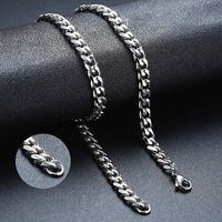 Mode Einfarbig Titan Stahl Einbrennlack Unisex Halskette 1 Stück main image 4