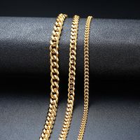 Mode Einfarbig Titan Stahl Einbrennlack Unisex Halskette 1 Stück main image 6