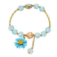 Simple Style Flower Glass Beaded Unisex Bracelets 1 Piece sku image 18