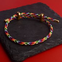 Style Ethnique Rond Acier Tresser Unisexe Bracelets sku image 29