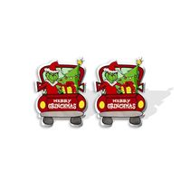 Cute Cartoon Christmas Hat Christmas Tree Arylic Epoxy Christmas Women's Earrings 1 Pair sku image 5