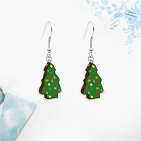 Fashion Christmas Tree Letter Arylic Alloy Christmas Women's Earrings 1 Pair sku image 3