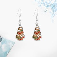 Fashion Christmas Tree Letter Arylic Alloy Christmas Women's Earrings 1 Pair sku image 7