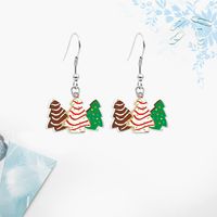 Fashion Christmas Tree Letter Arylic Alloy Christmas Women's Earrings 1 Pair sku image 4