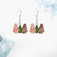 Fashion Christmas Tree Letter Arylic Alloy Christmas Women's Earrings 1 Pair sku image 12