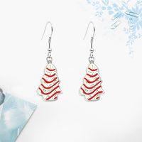 Fashion Christmas Tree Letter Arylic Alloy Christmas Women's Earrings 1 Pair sku image 10