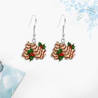 Fashion Christmas Tree Letter Arylic Alloy Christmas Women's Earrings 1 Pair sku image 6