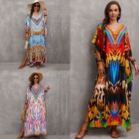 Women's Simple Style Butterfly Contrast Binding Cover Ups main image 3