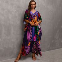 Women's Simple Style Butterfly Contrast Binding Cover Ups main image 4