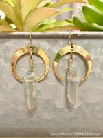 Retro Star Alloy Gold Plated Artificial Crystal Women's Earrings 1 Pair sku image 11