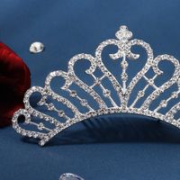 Princess Crown Alloy Plating Rhinestones Crown 1 Piece main image 5