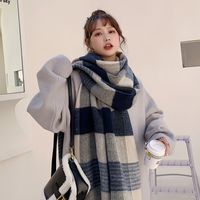 Women's Fashion Plaid Acrylic Tassel Winter Scarves main image 4