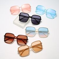 Fashion Leopard Pc Oval Frame Patchwork Full Frame Women's Sunglasses main image 1