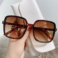 Fashion Leopard Pc Oval Frame Patchwork Full Frame Women's Sunglasses main image 2