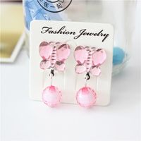 Cartoon Style Heart Shape Flower Arylic Handmade Kid's Drop Earrings 1 Pair sku image 8