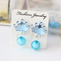 Cartoon Style Heart Shape Flower Arylic Handmade Kid's Drop Earrings 1 Pair sku image 6