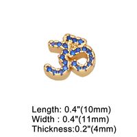 1 Piece Copper Zircon Number Fashion sku image 5