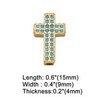 1 Piece Copper Zircon Cross Simple Style sku image 4