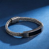 Hip-hop Geometric Stripe Stainless Steel Bracelets 1 Piece main image 9