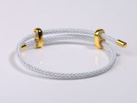 Ethnic Style Round Steel Braid Unisex Bracelets sku image 2