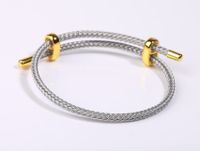 Ethnic Style Round Steel Braid Unisex Bracelets sku image 16