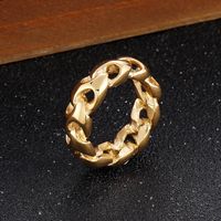 Fashion Solid Color Stainless Steel Rings 1 Piece main image 5