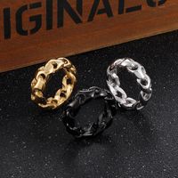 Fashion Solid Color Stainless Steel Rings 1 Piece main image 2