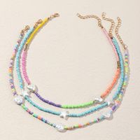 Süß Stern Herzform Kunststoff Perlen Kinder Halskette 3 Stück sku image 1
