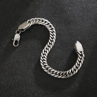 Fashion Solid Color Titanium Steel Plating Men's Bracelets Necklace main image 5