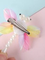 Cute Dragonfly Polyester Beaded Appliques Hair Clip 2 Pieces main image 2