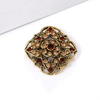 Lady Flower Alloy Flowers Artificial Rhinestones Women's Brooches sku image 5