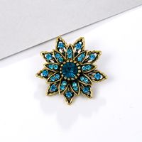 Lady Flower Alloy Flowers Artificial Rhinestones Women's Brooches main image 2