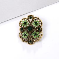 Lady Flower Alloy Flowers Artificial Rhinestones Women's Brooches sku image 10