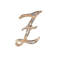 Retro Letter Alloy Diamond Rhinestones Women's Brooches main image 2