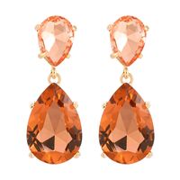 Retro Geometric Water Droplets Artificial Gemstones Alloy Women's Drop Earrings 1 Pair main image 2