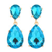 Retro Geometric Water Droplets Artificial Gemstones Alloy Women's Drop Earrings 1 Pair main image 4