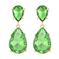 Retro Geometric Water Droplets Artificial Gemstones Alloy Women's Drop Earrings 1 Pair sku image 2