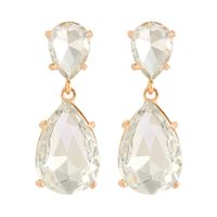 Retro Geometric Water Droplets Artificial Gemstones Alloy Women's Drop Earrings 1 Pair sku image 8