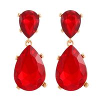 Retro Geometric Water Droplets Artificial Gemstones Alloy Women's Drop Earrings 1 Pair sku image 11